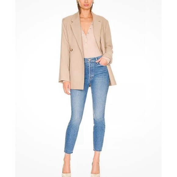 MOTHER Women's The Stunner Ankle Fray Jeans in Crate Digger size 25 - Picture 1 of 16